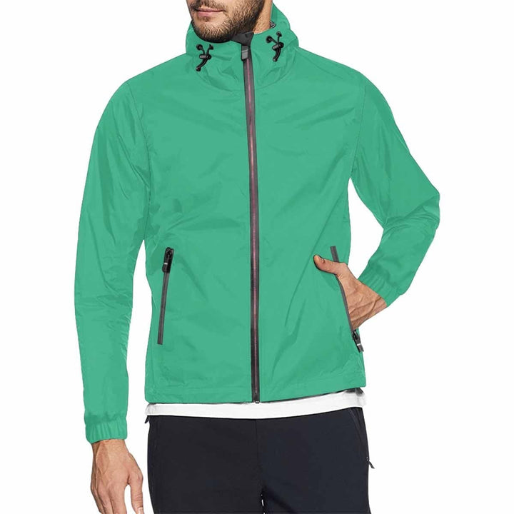 Mint Green Hooded Windbreaker Jacket - Men / Women - Mens | Jackets