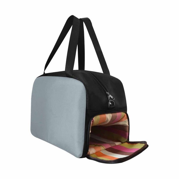 Misty Blue Gray Tote and Crossbody Travel Bag - Bags/Travel Bags/Small Duffel