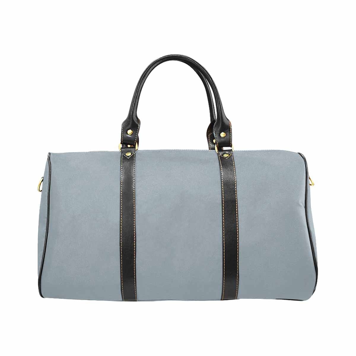 Misty Blue Gray Travel Bag Carry On Luggage Adjustable Strap Black - Bags |