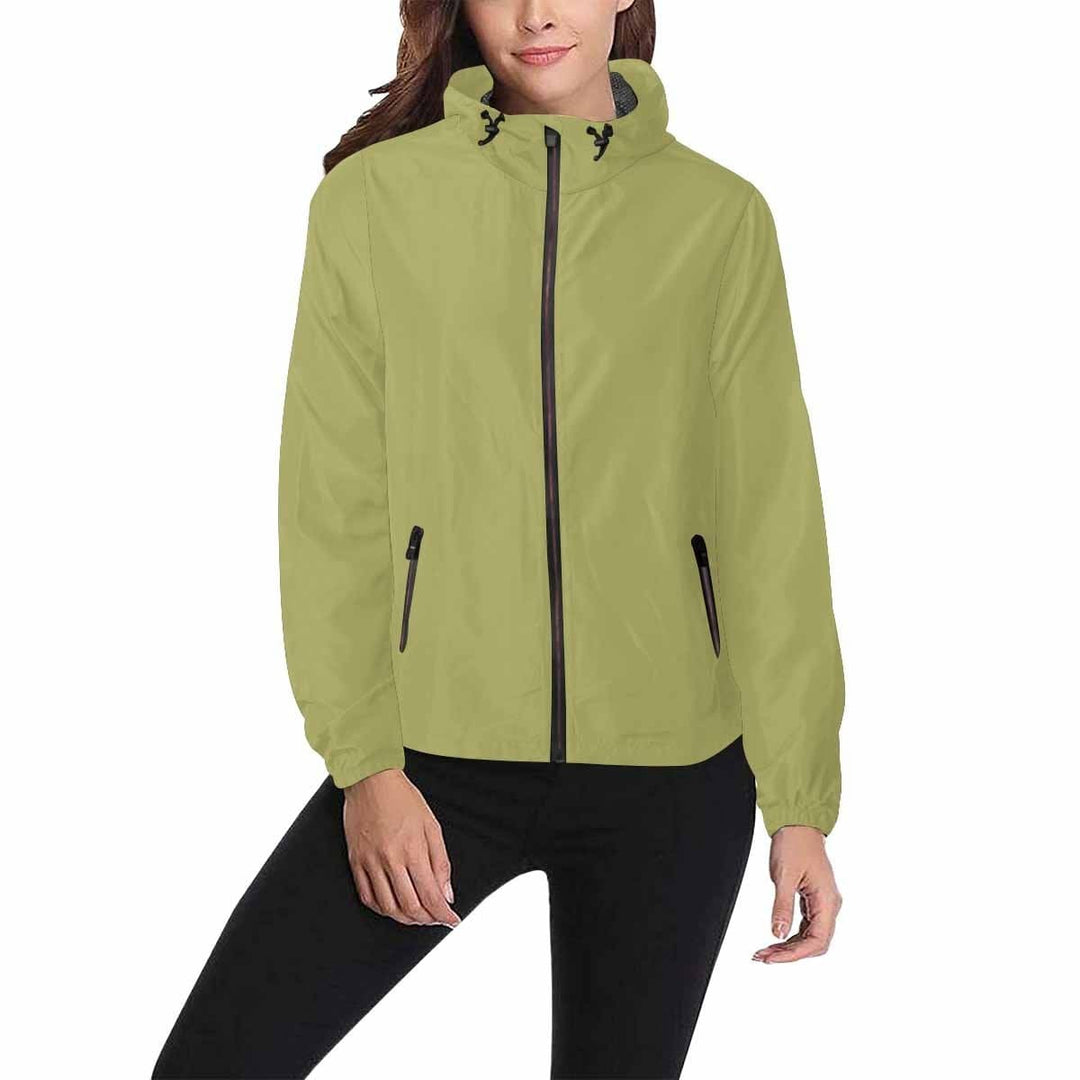 Olive Green Hooded Windbreaker Jacket - Men / Women - Mens | Jackets