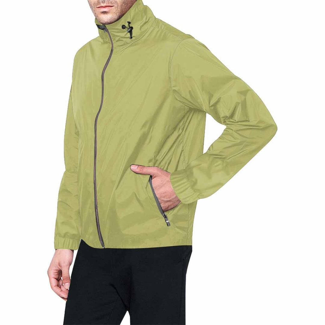 Olive Green Hooded Windbreaker Jacket - Men / Women - Mens | Jackets