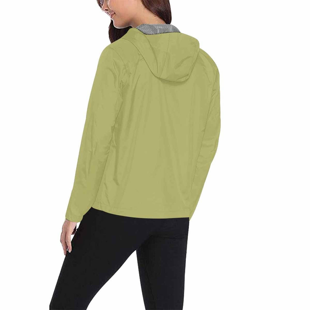 Olive Green Hooded Windbreaker Jacket - Men / Women - Mens | Jackets