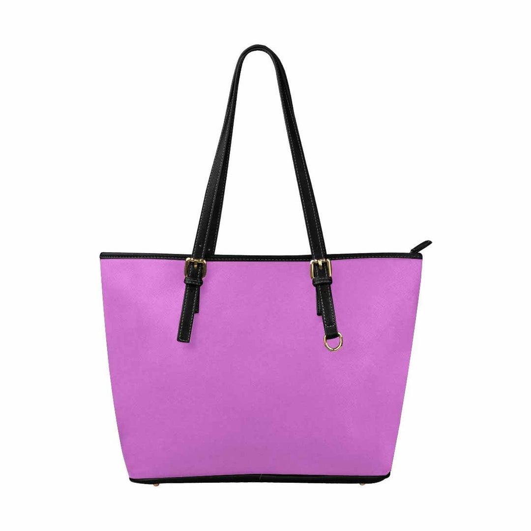 Large Leather Tote Shoulder Bag - Orchid Purple - Bags/Leather Tote Bags
