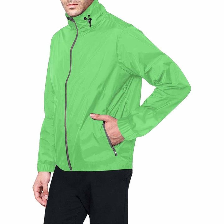 Pastel Green Hooded Windbreaker Jacket - Men / Women - Mens | Jackets