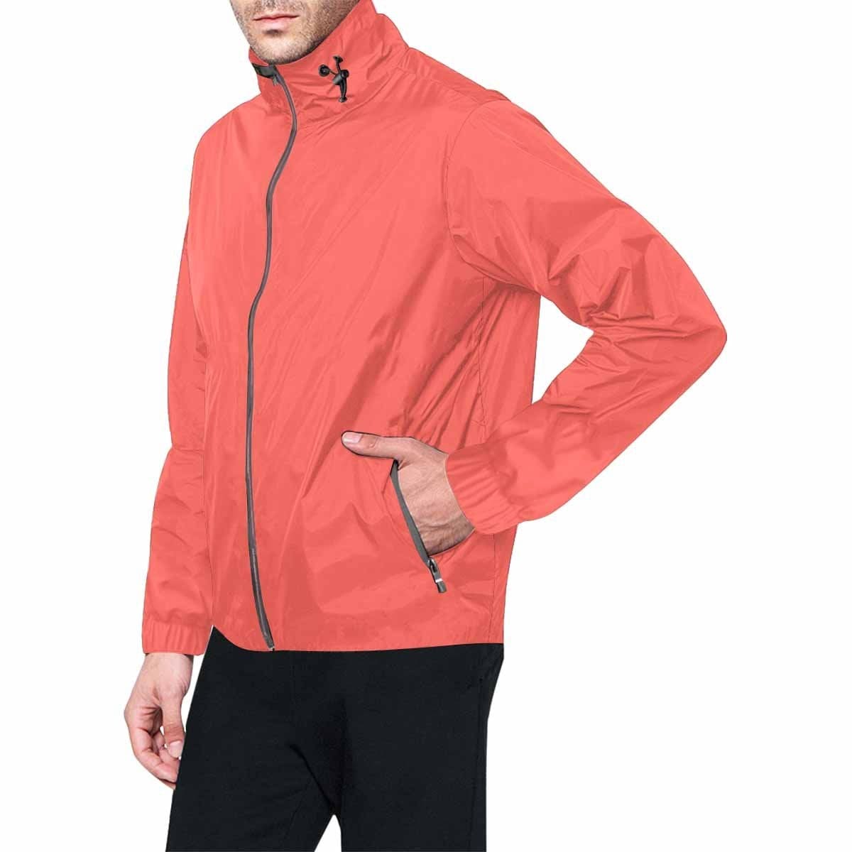 Pastel Red Hooded Windbreaker Jacket - Men / Women - Mens | Jackets