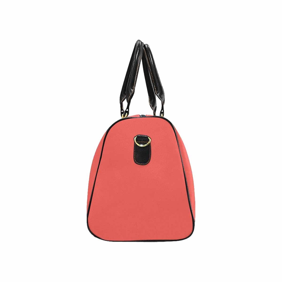 Pastel Red Travel Bag Carry On Luggage Adjustable Strap Black - Bags | Travel