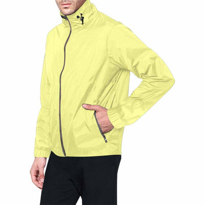 Pastel Yellow Hooded Windbreaker Jacket - Men / Women - Mens | Jackets