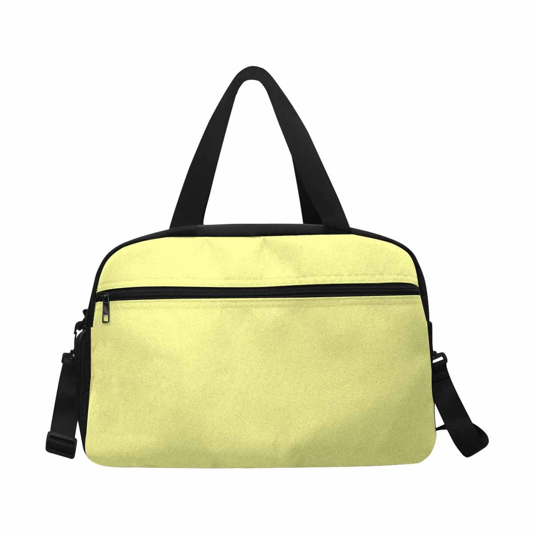 Pastel Yellow Tote and Crossbody Travel Bag - Bags/Travel Bags/Small Duffel Bags