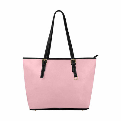 Large Leather Tote Shoulder Bag - Pink - Bags | Leather Tote Bags