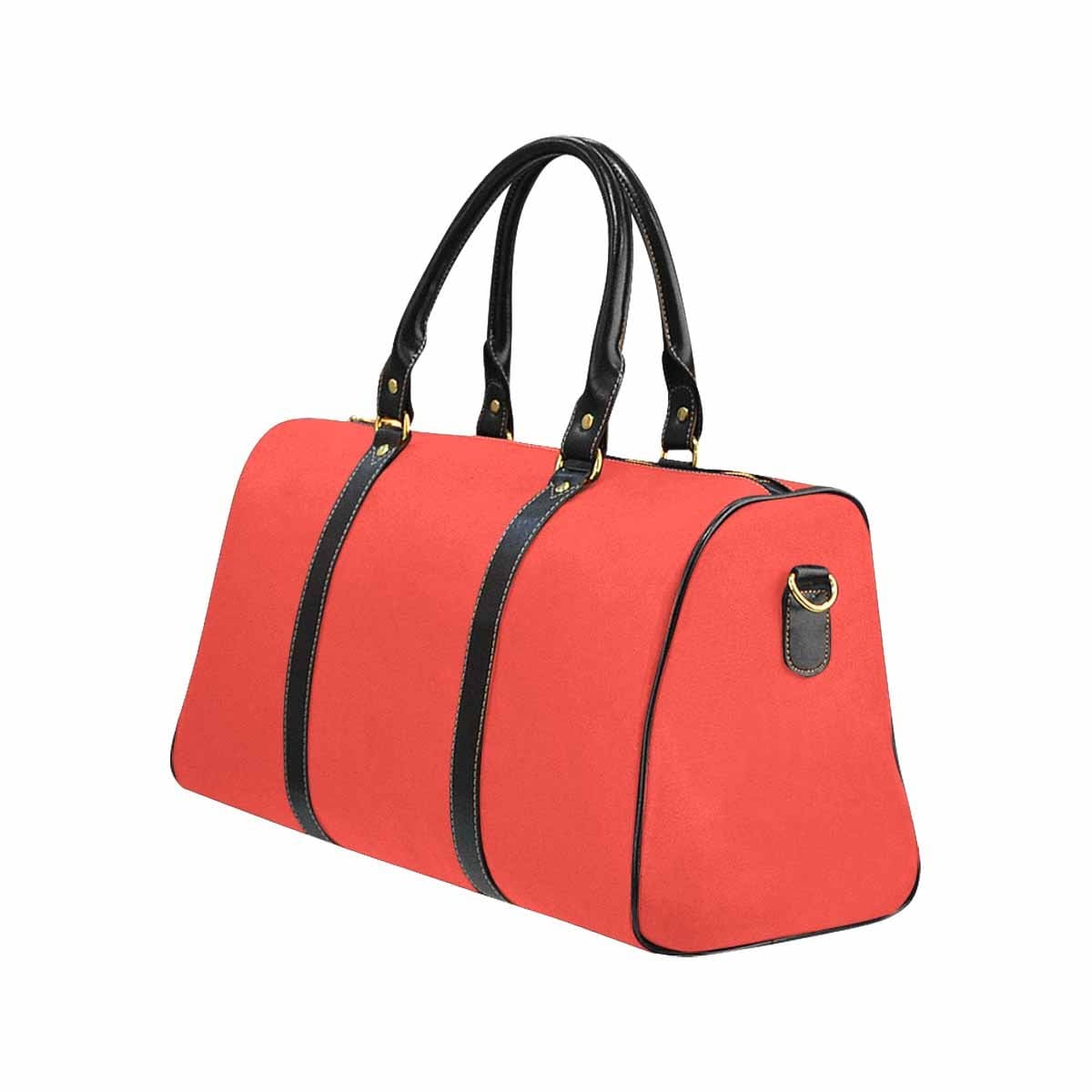 Red Orange Travel Bag Carry On Luggage Adjustable Strap Black - Bags | Travel