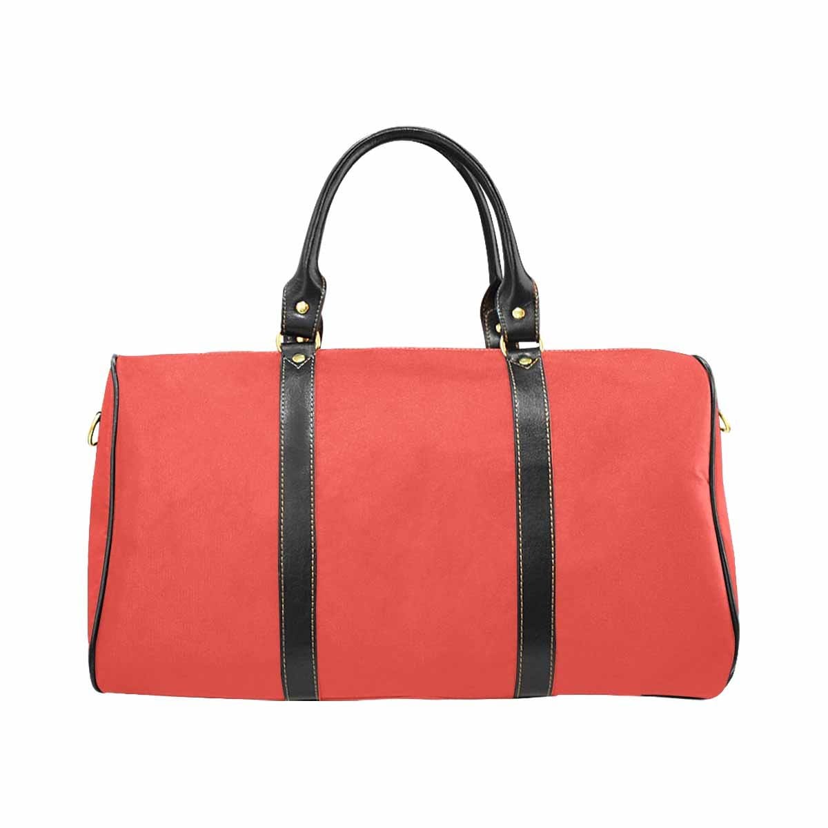 Red Orange Travel Bag Carry On Luggage Adjustable Strap Black - Bags | Travel