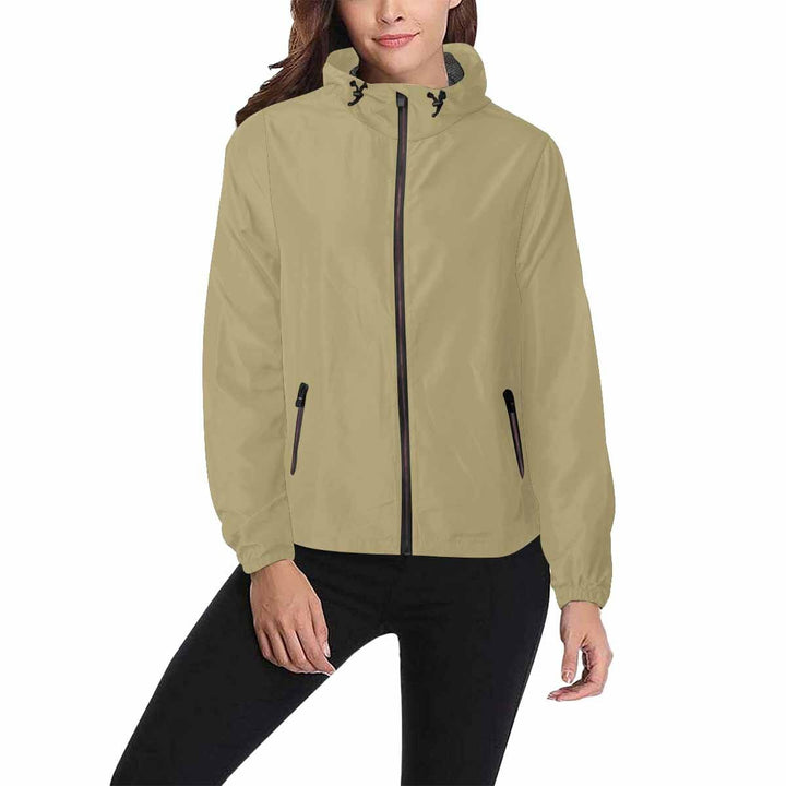 Sand Dollar Brown Hooded Windbreaker Jacket - Men / Women - Mens | Jackets