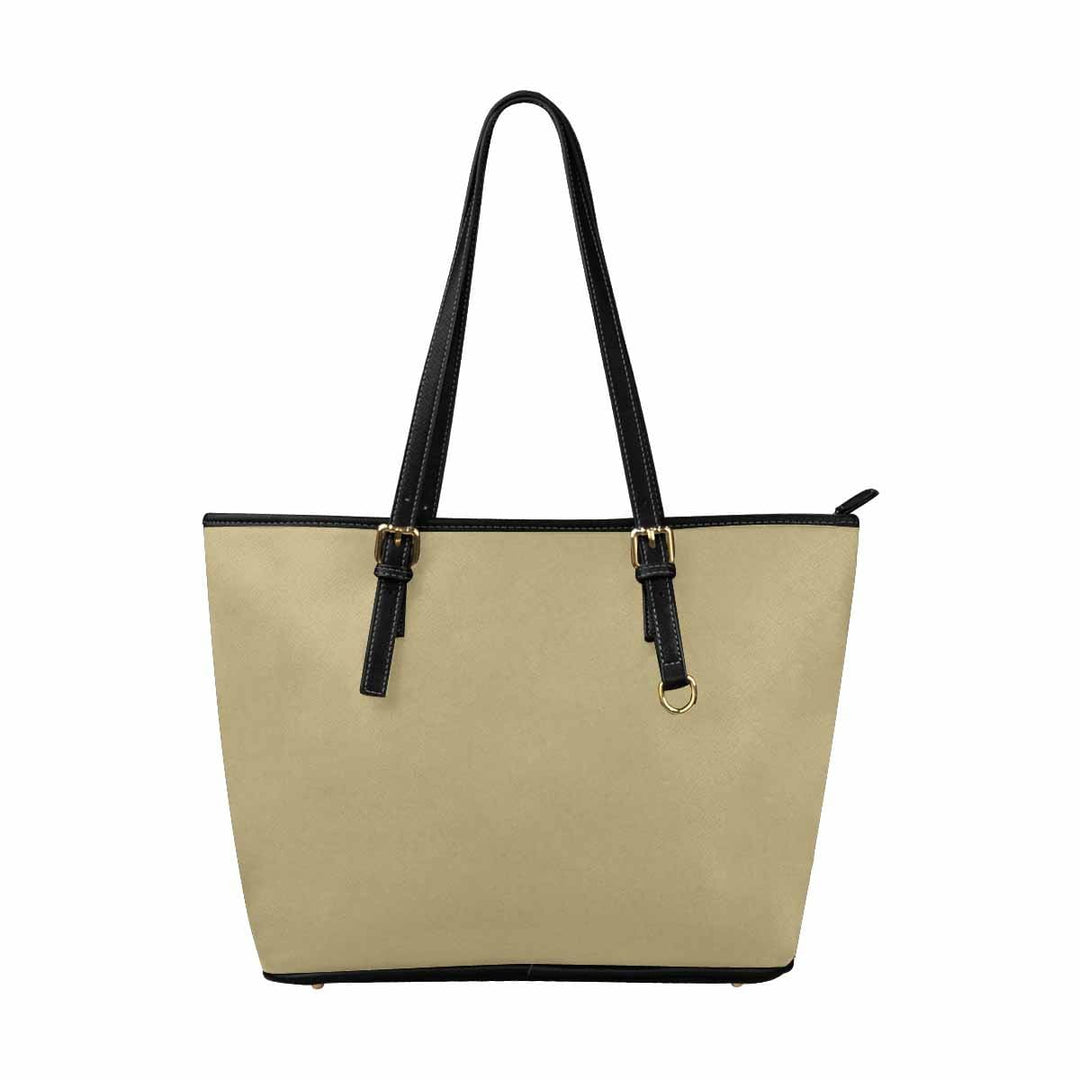 Large Leather Tote Shoulder Bag - Sand Dollar Brown - Bags | Leather Tote Bags