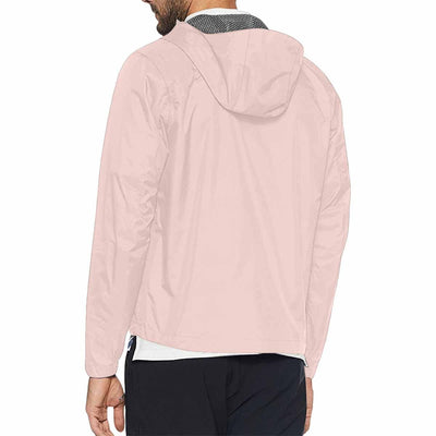 Scallop Seashell Pink Hooded Windbreaker Jacket - Men / Women - Mens | Jackets