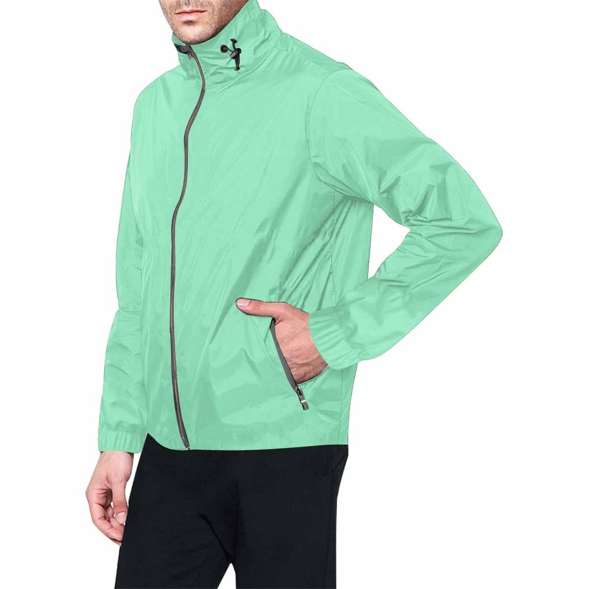 Seafoam Green Hooded Windbreaker Jacket - Men / Women - Mens | Jackets