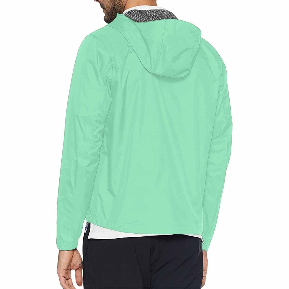 Seafoam Green Hooded Windbreaker Jacket - Men / Women - Mens | Jackets