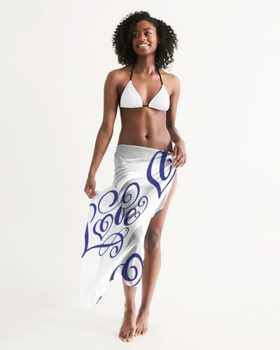 Sheer Love Bleu Swimsuit Cover Up - Womens | Swimwear | Sarong Wrap