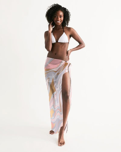 Sheer Love Marble Swimsuit Cover Up - Womens | Swimwear | Sarong Wrap