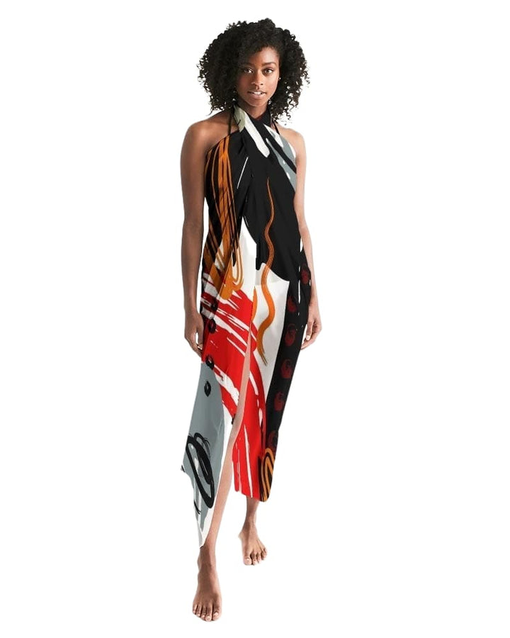 Sheer Sarong Swimsuit Cover Up Wrap / Circular Multicolor - Womens | Oversized