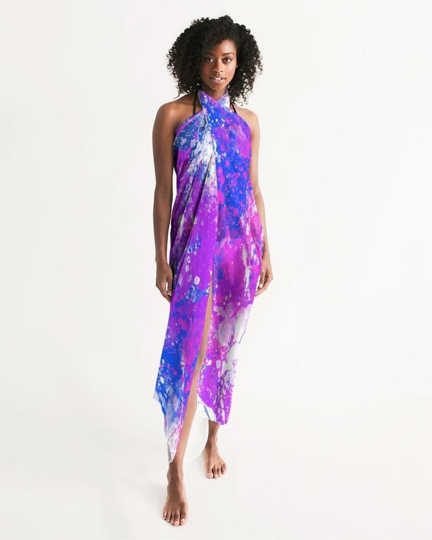 Sheer Sarong Swimsuit Cover Up Wrap / Purple Tie Dye - Womens | Swimwear |