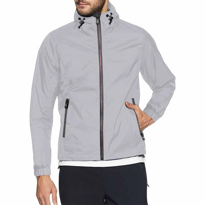 Slate Gray Hooded Windbreaker Jacket - Men / Women - Mens | Jackets