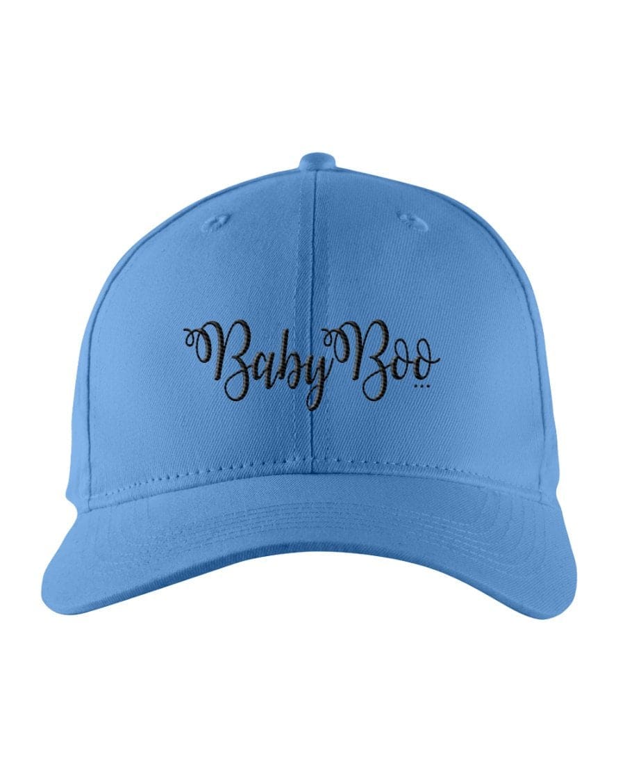 Snapback Baseball Cap - Baby Boo Embroidered Graphic Hat / Black Text - Unisex