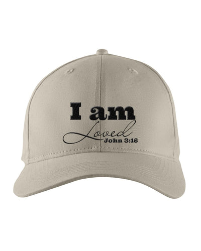 Snapback Cap - Embroidered / Baseball Hat / i Am Loved - John 3:16 - Snapback