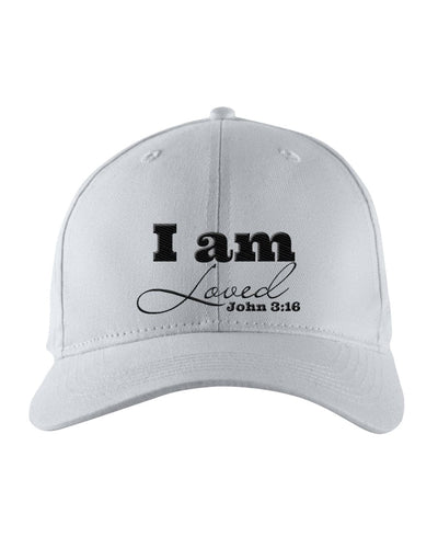 Snapback Cap - Embroidered / Trucker Hat / i Am Loved - John 3:16 - Snapback