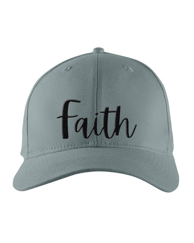 Snapback Cap - Faith Embroidered Graphic Hat / Yupoong 6 Panel - Snapback Hats