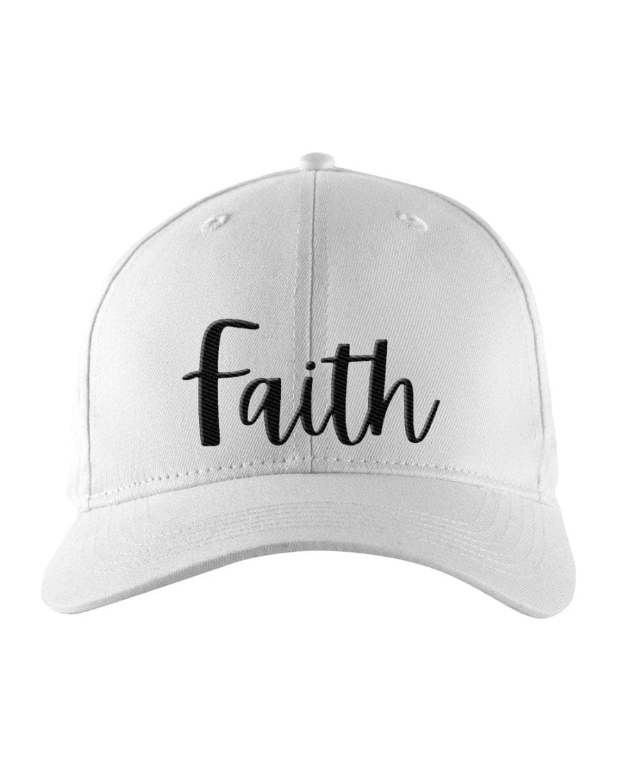 Snapback Cap - Faith Embroidered Graphic Hat / Yupoong 6 Panel - Snapback Hats
