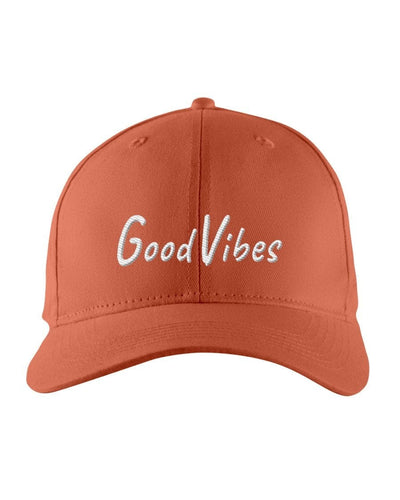 Snapback Cap - Good Vibes Embroidered Graphic Hat - Snapback Hats | Embroidered