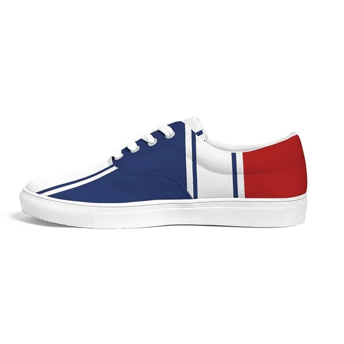 Sneakers For Men Blue Red White Striped Print - Sports Shoes - Mens | Sneakers
