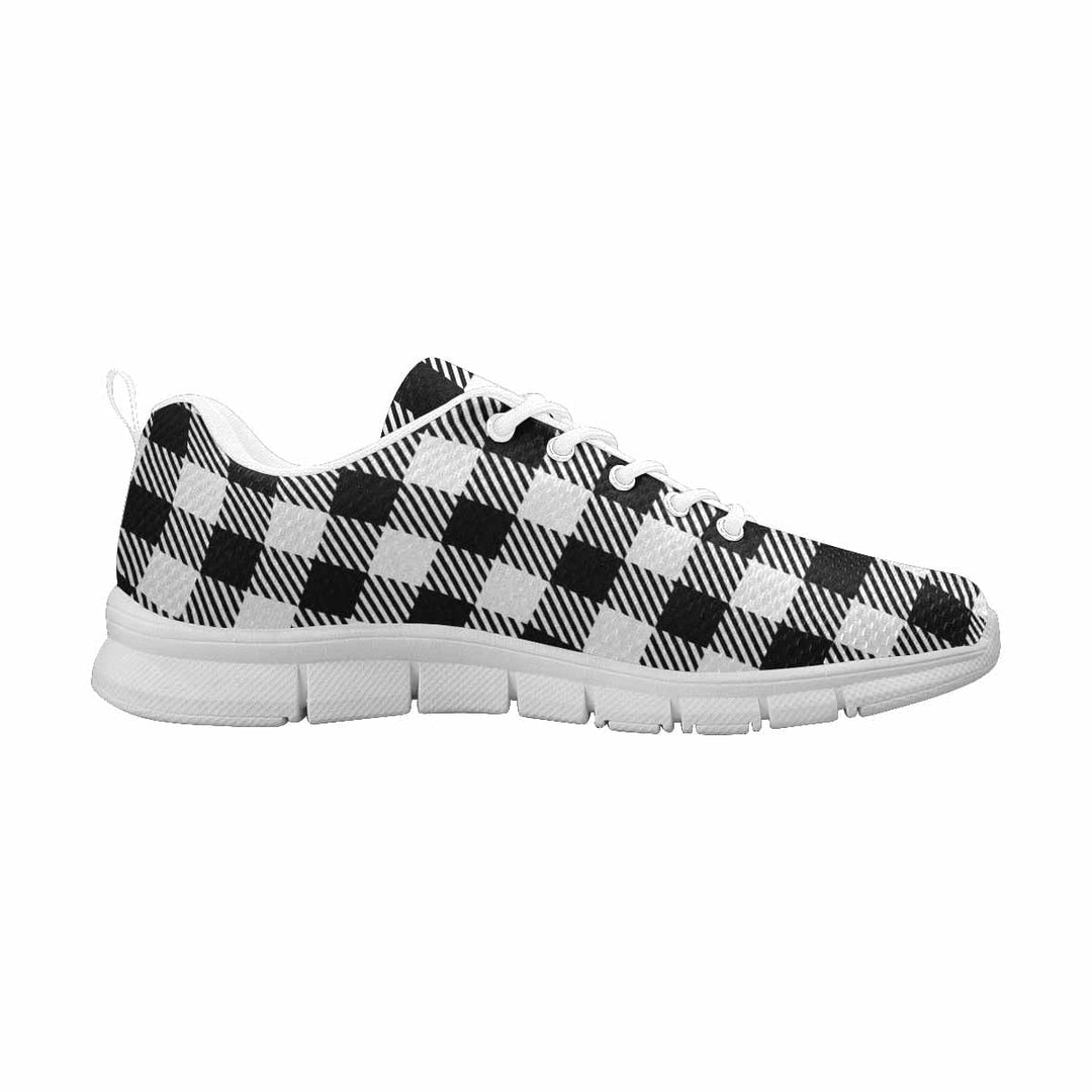 Sneakers for Men Buffalo Plaid Black and White Running Shoes - Mens | Sneakers