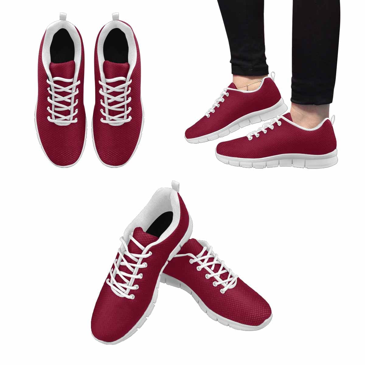 Sneakers For Men Burgundy Red - Running Shoes - Mens | Sneakers | Running