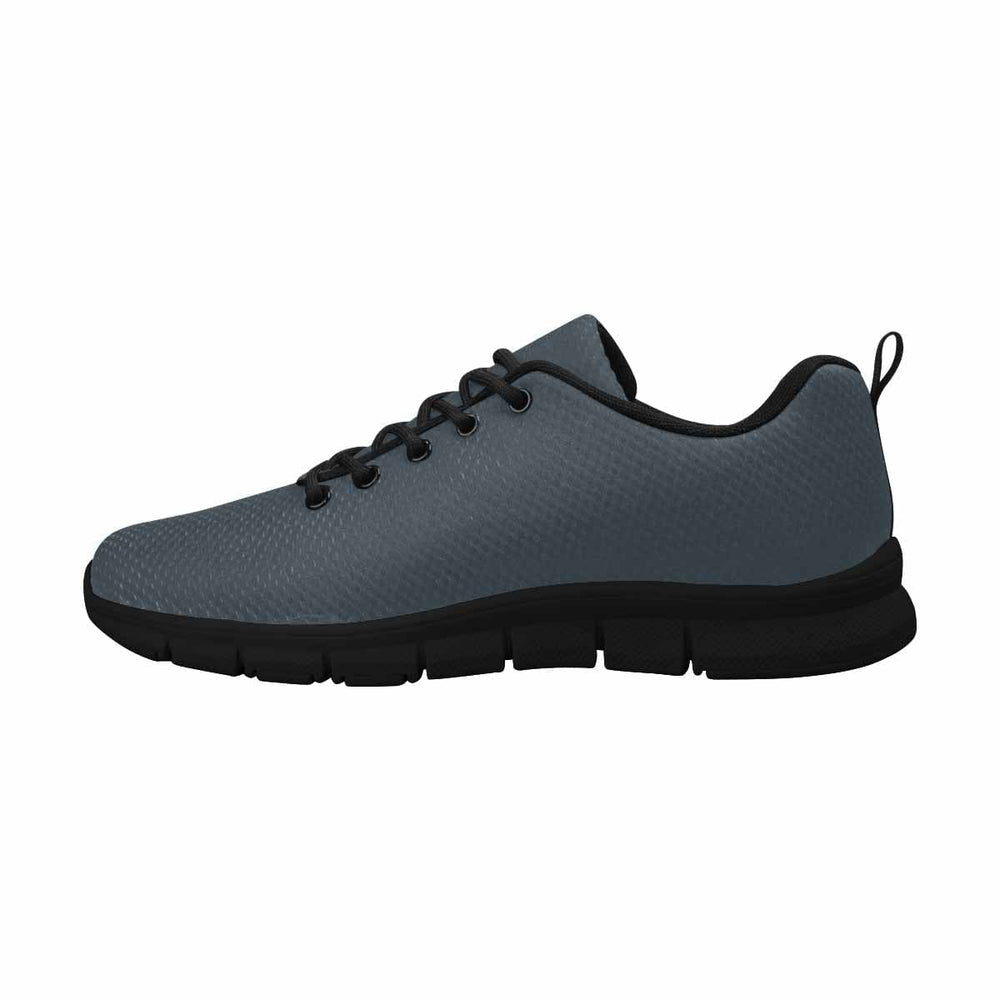 Sneakers for Men Charcoal Black - Canvas Mesh Athletic Running Shoes - Mens