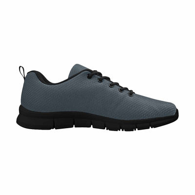 Sneakers For Men Charcoal Black - Canvas Mesh Athletic Running Shoes - Mens