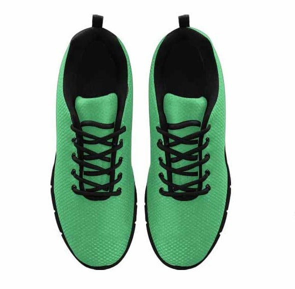 Sneakers for Men Emerald Green - Canvas Mesh Athletic Running Shoes - Mens