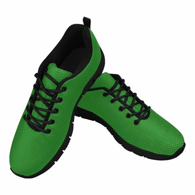 Sneakers For Men Forest Green - Canvas Mesh Athletic Running Shoes - Mens