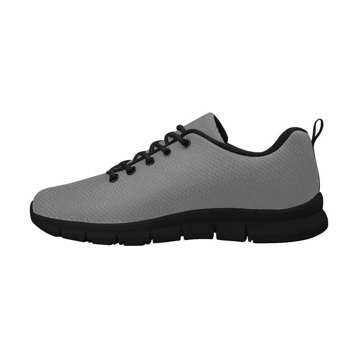 Sneakers for Men Grey and Black - Canvas Mesh Athletic Running Shoes - Mens