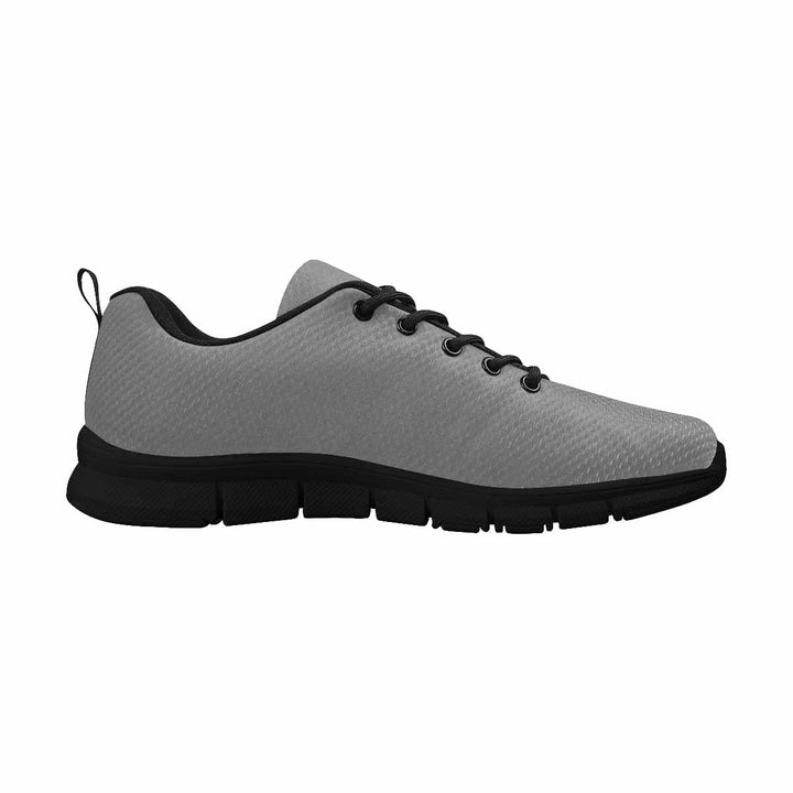 Sneakers for Men Grey and Black - Canvas Mesh Athletic Running Shoes - Mens