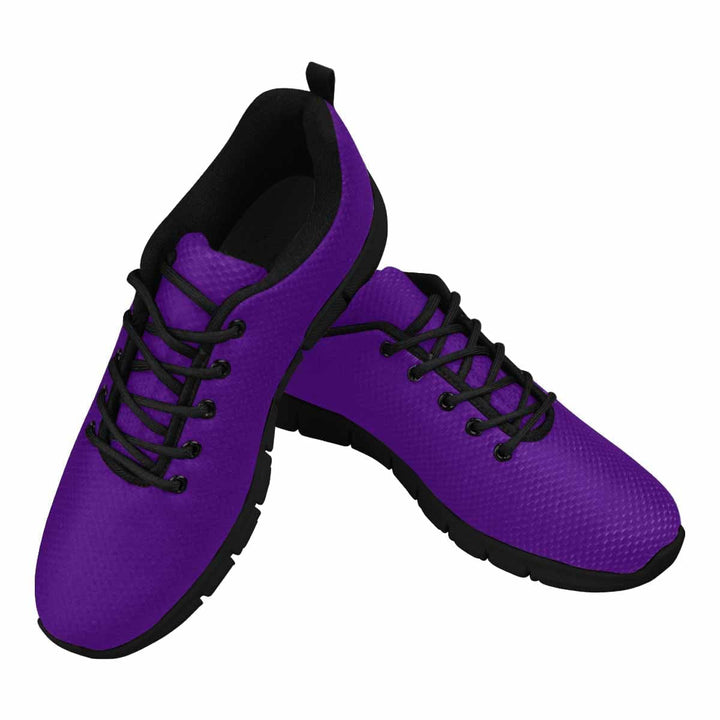 Sneakers for Men Indigo Purple - Canvas Mesh Athletic Running Shoes - Mens