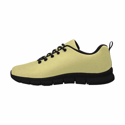 Sneakers For Men Khaki Yellow - Canvas Mesh Athletic Running Shoes - Mens