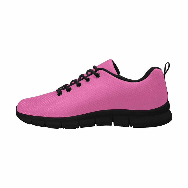 Sneakers for Men Pink and Black - Canvas Mesh Athletic Running Shoes - Mens