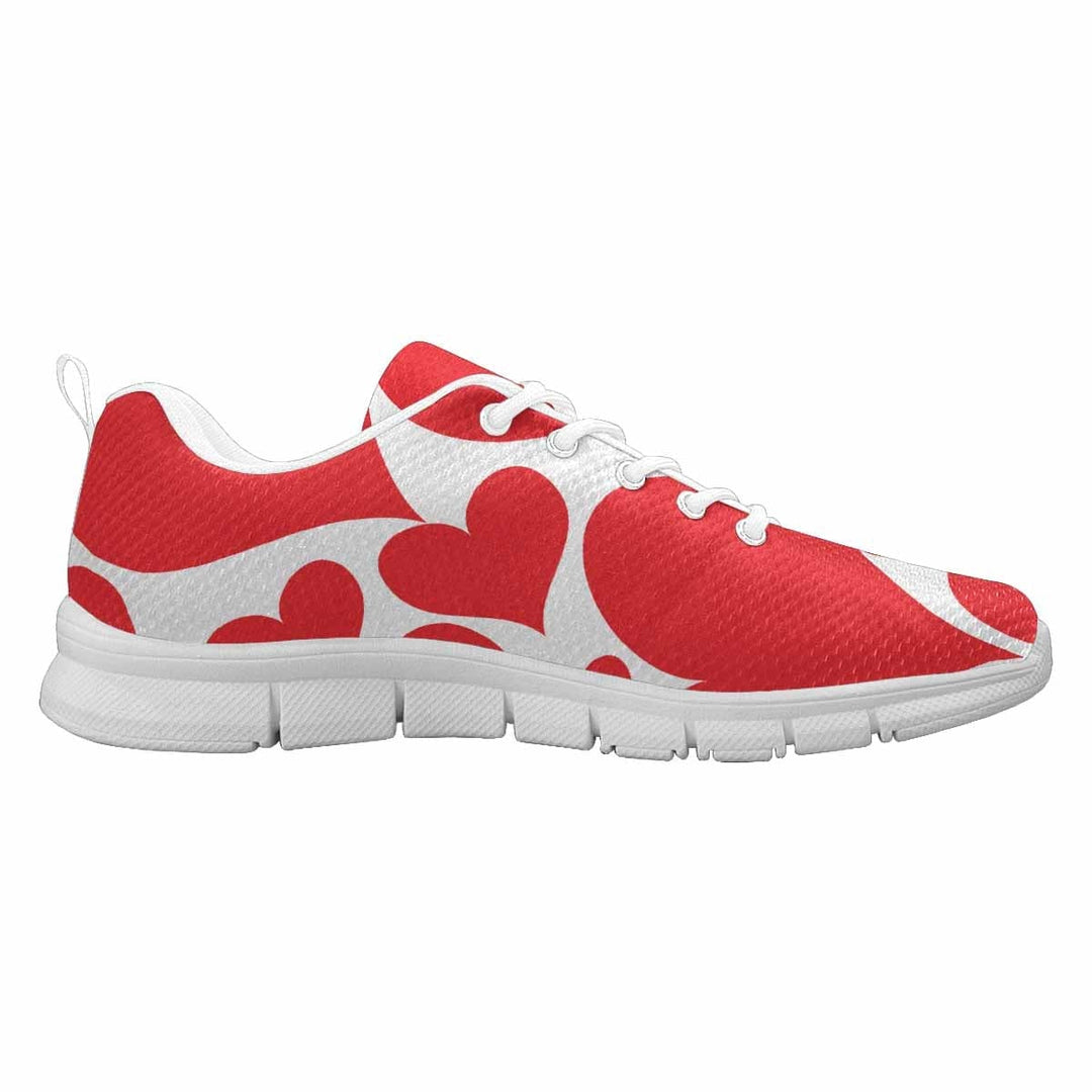 Sneakers for Women - Love Red Hearts - S893 - Womens | Sneakers | Running