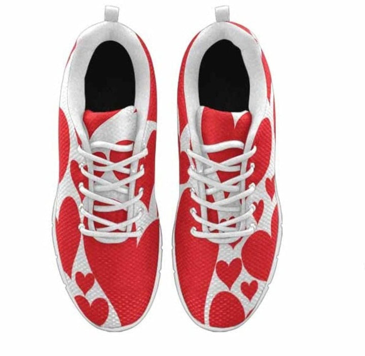 Sneakers for Women - Love Red Hearts - S893 - Womens | Sneakers | Running