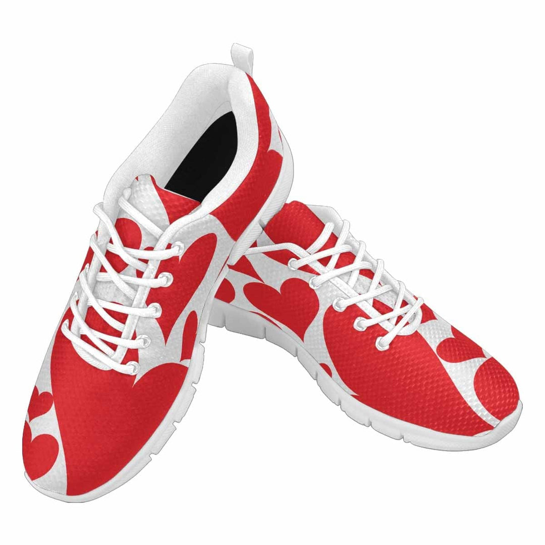 Sneakers for Women - Love Red Hearts - S893 - Womens | Sneakers | Running