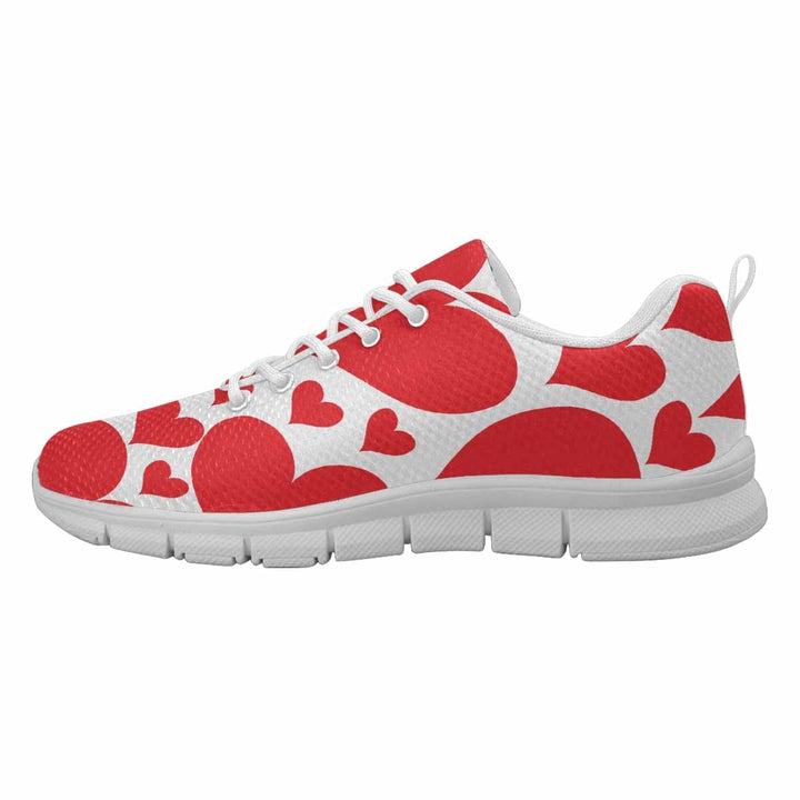 Sneakers for Women - Love Red Hearts - S893 - Womens | Sneakers | Running