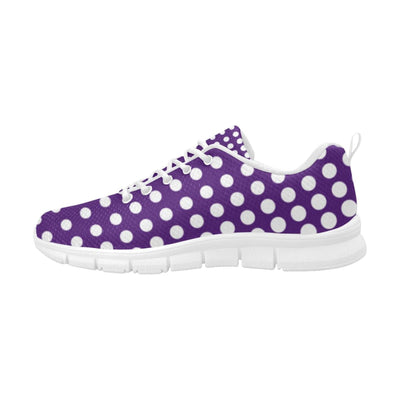 Sneakers For Women Purple And White Polka Dot - Running Shoes - Womens |