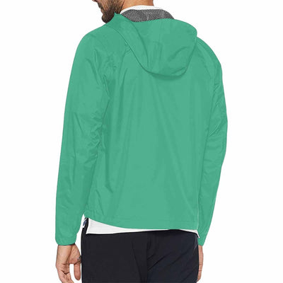 Spearmint Green Hooded Windbreaker Jacket - Mens | Jackets | Windbreakers