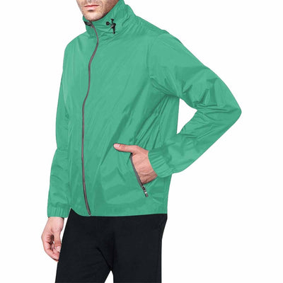 Spearmint Green Hooded Windbreaker Jacket - Mens | Jackets | Windbreakers